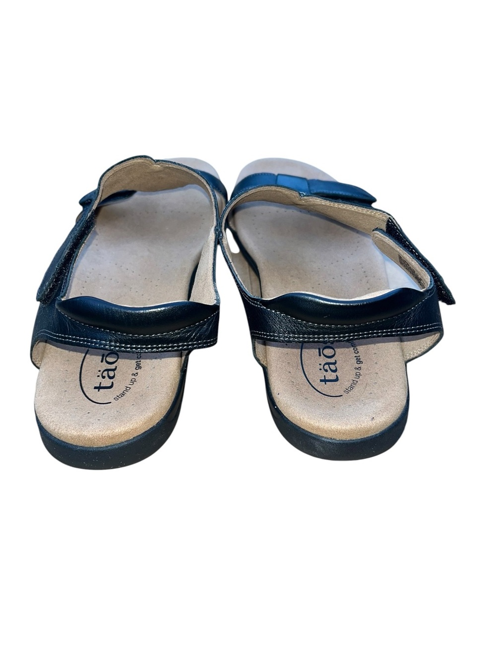 Taos Footwear Black Leather “The Show”Women's Sandals NEW - Picture 2 of 7